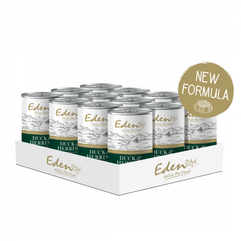 Eden Gourmet Duck and Herring Wet Food 12x395g Tins