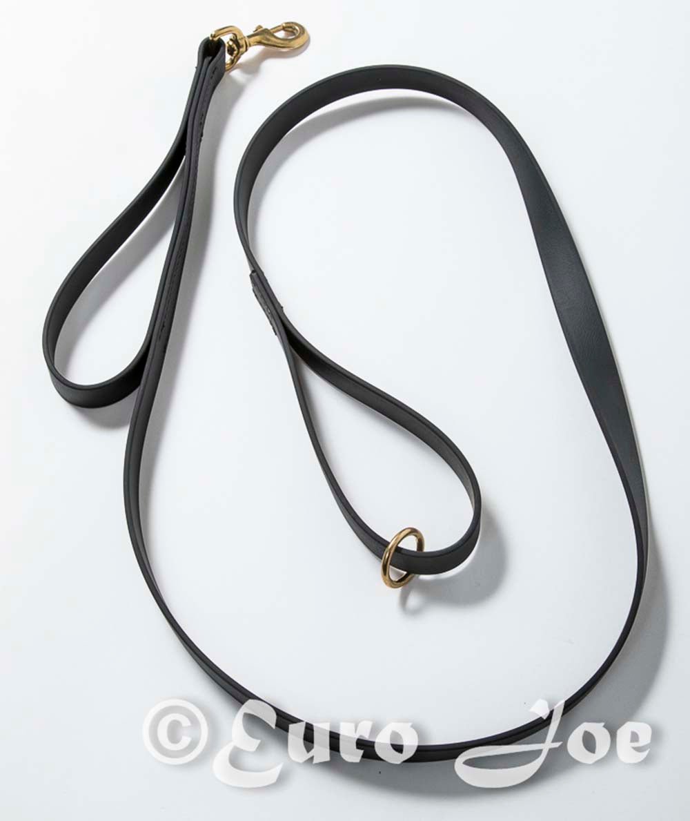 Double Handled Leather Look Leash