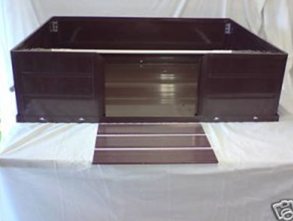 UPVC easy clean whelping box 48x36x12