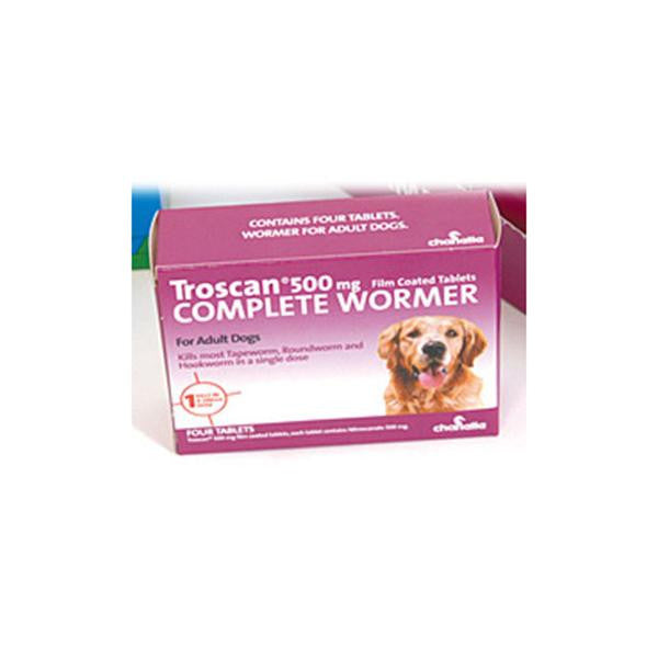 Troscan 500 4 Tablets Adult Wormer