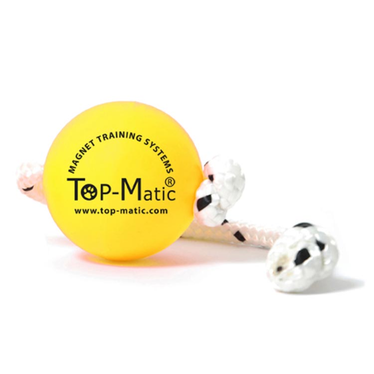 Top-Matic Fun Ball mini SOFT Yellow with Maxi Power clip