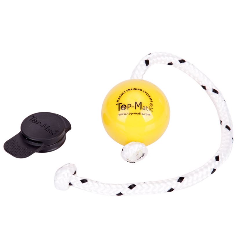 Top-Matic Fun Ball mini SOFT Yellow with Multi Power clip