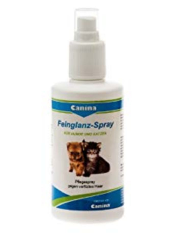 FINE GLOSS SPRAY for dogs and cats with hydrolyzed silk proteins from silkworm
