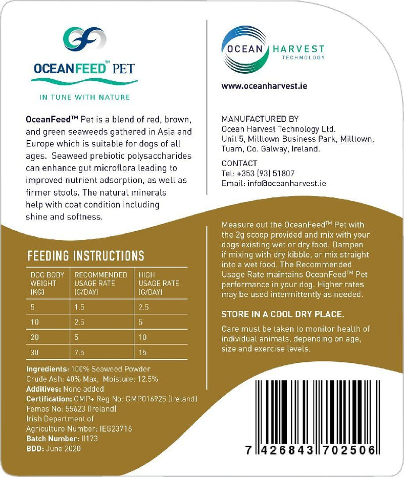 OceanFeed Pet - Seaweed Food Supplement for Dogs