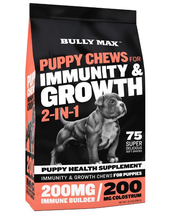 Bully Max PUPPY CHEWS FOR IMMUNITY AND GROWTH