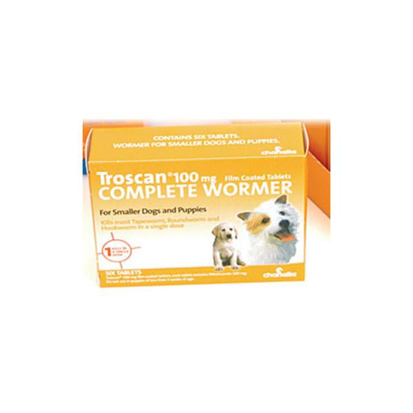 Troscan 100 6 Tablets Puppy Wormer